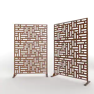 Corten Steel Rust Screen Partition Panel