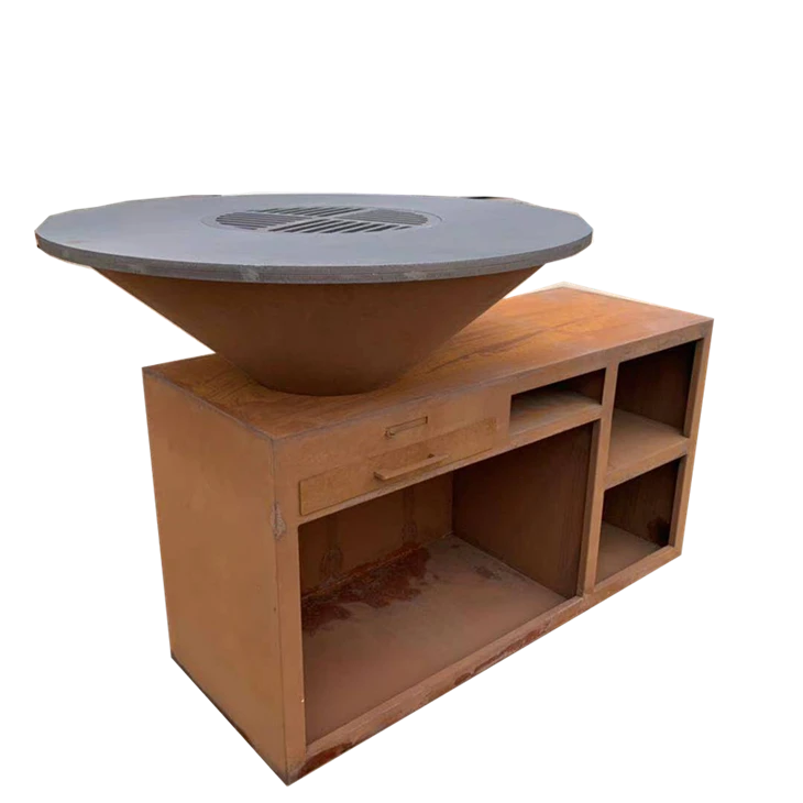 Diameter Metal Grill Table BBQ