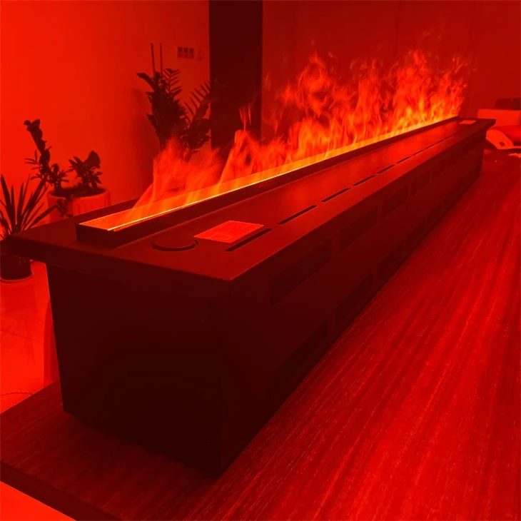 Flame Indoor Decorative L-Shaped Fireplace
