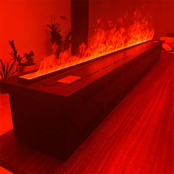 Flame Indoor Decorative L-Shaped Fireplace