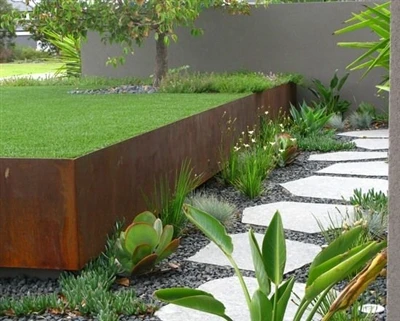 Eleganca cvetličnih loncev SHKW Outdoor Corten Steel: zlitje estetike in vzdržljivosti