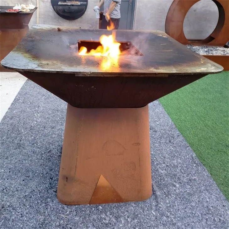 Outdoor Barbeque Corten Fire Pit