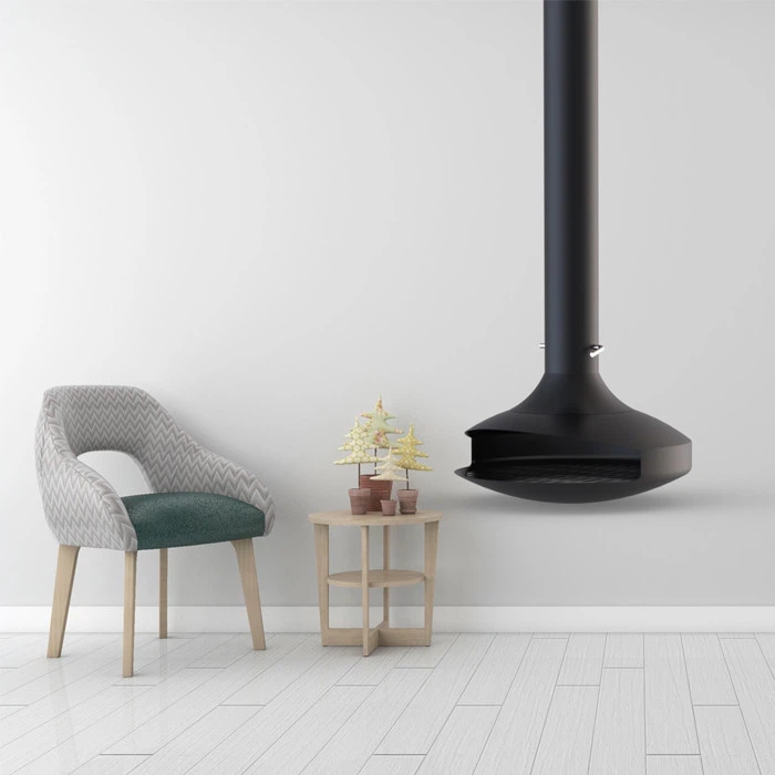 Free-standing Hanging Fireplace